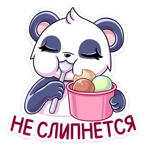 Стикеры телеграм Панда Тори